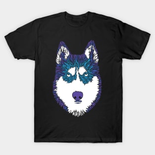 Husky Furry Colors T-Shirt